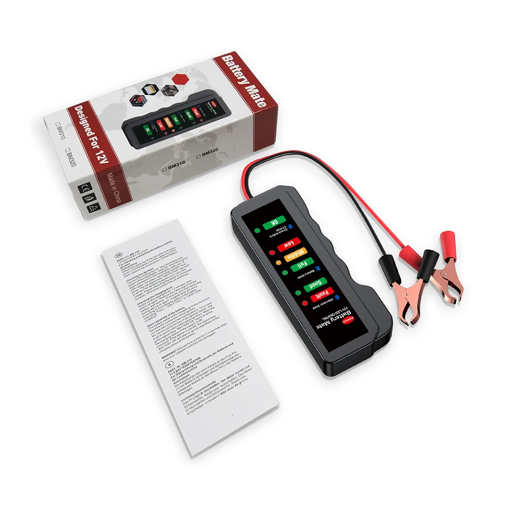 BM310 BM320 Mini 12V Car Battery Mate Tester Auto Checker Alternator State Digital LED Lights Display Diagnostic Tool