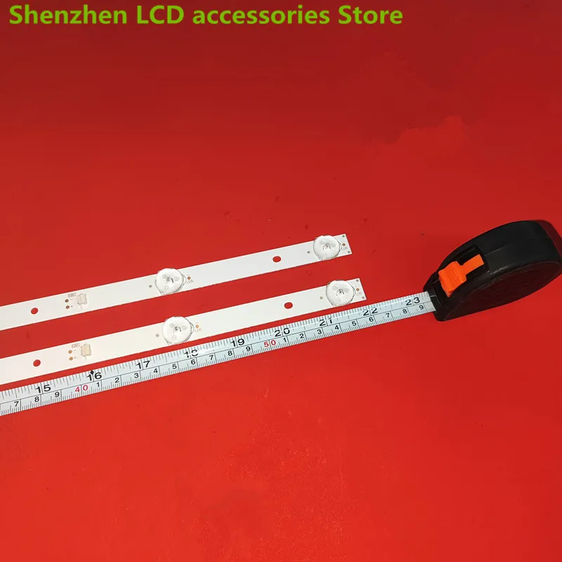 Tira conduzida luz de fundo para PPTV 32V4 32C4 JL.D32061330-296AS-M DLED32BK 2X6 56CM 3V 6LED 100% NOVO