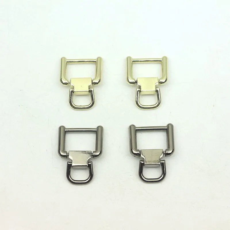 20pcs Alloy Double Ring Buckle Bags Side Clamp Strap Hook Chain Hang Buckles DIY Luggage Screw Clasp Hardware Accessory