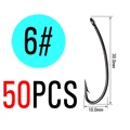 50 piezas Tamaño 6
