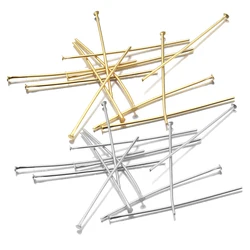Aiovlo 50 sztuk/partia długość 20 30 45 50 mm ze stali nierdzewnej T słowo głowy Pins dla Diy tworzenia biżuterii głowy Pins ustalenia Dia 0.7/0.6mm