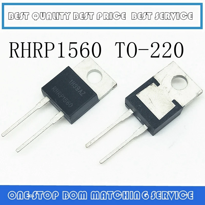 20pcs ~ 50pcs rhrp1560 diodo gen purp 600v 15a to220ac