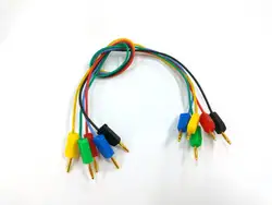 Nowy 5color linka silikonowa pozłacane 2mm wtyczka bananowa do 2mm kabel z wtyczką dla przewód testowy