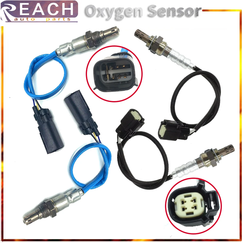 4pcs Oxygen Sensor For 2013-2015 Ford Explorer V6 3.5L Non-turbocharged, naturally aspirated  Upstream+Downstream