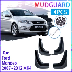 4 PCS Car Mud Flaps  For Ford Mondeo MK4 2007~2012 2008 2009 2010 2011 Mudguard Splash Guards Fender Mudflaps Auto Accessories