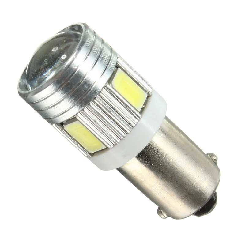 DC12V 6 автомобильный СВЕТОДИОД SMD супер белый внутреннего бокового хвост Клин светильник Лампа 6000K-6500K 5730 5630 T4W BA9S 120LM 1,2 Вт Прямая поставка