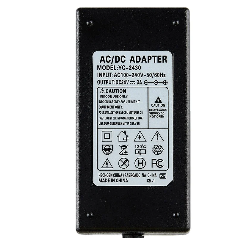 อะแดปเตอร์สำหรับ SP-POS76IIGP-7645 Xprinter XP-76II 3-Pin 24V2A แหล่งจ่ายไฟ24V2.5A