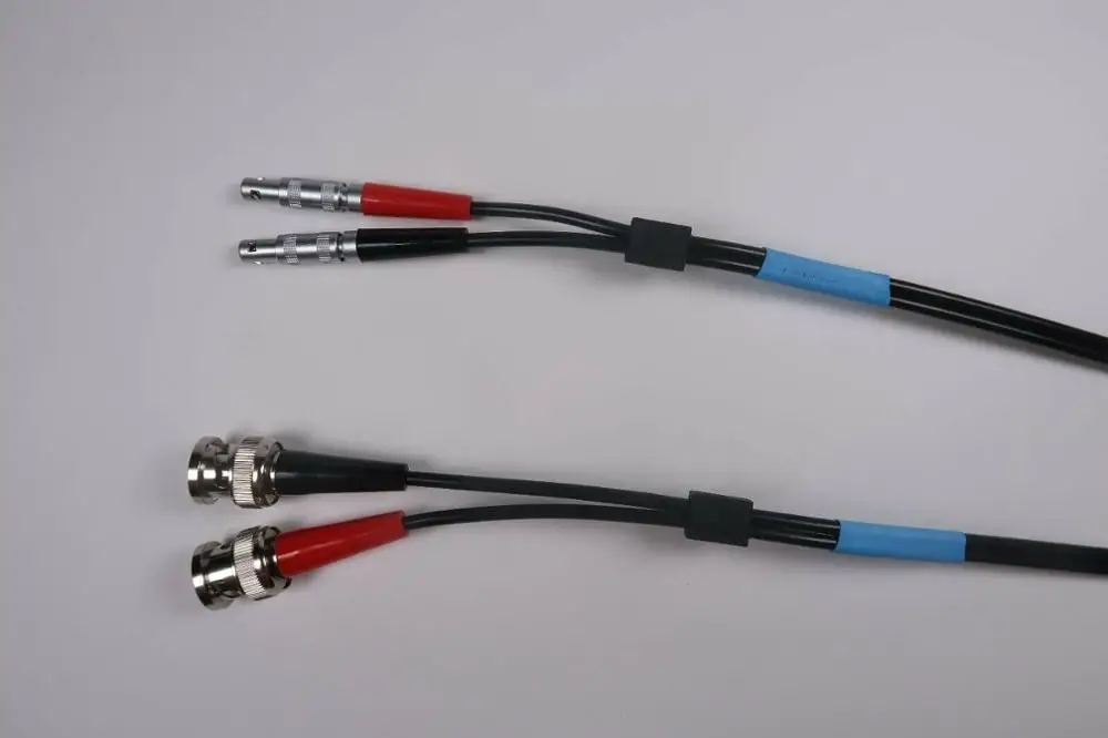 Lemo00からbncデュアル産業用同軸ケーブルrg174フレア検出用の超音波ケーブルと互換性があります