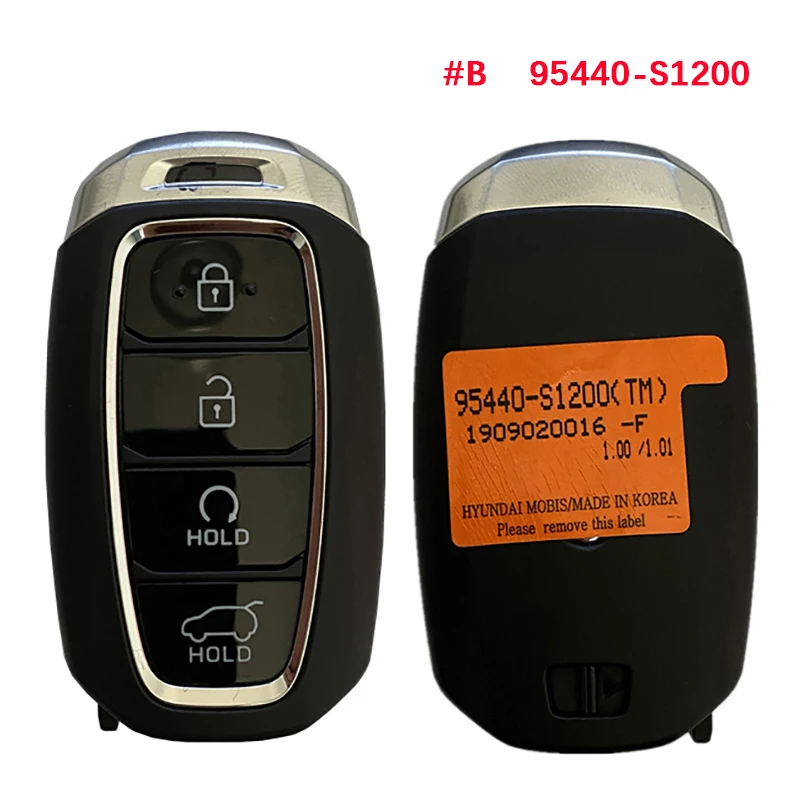 Chave inteligente original para Hyundai SantaFe, mercado de reposição, 433Mhz, chip 47, 95440-S2000, 95440-S2200, 95440-S1200, 95440-S1050, 2018-2021