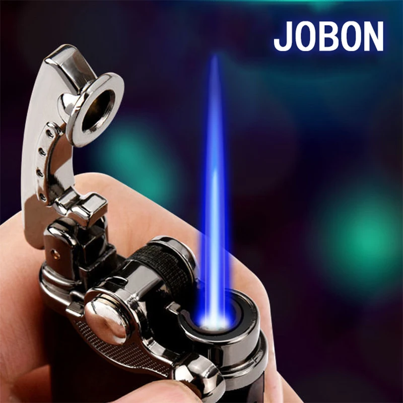 

Jobon-Mini Portable Metal Torch Jet, Inflatable Cigar, Windproof Blue Flame Lighter, Gadgets, Friend Gift without Gas