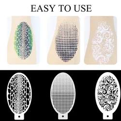 9pcs Reusable Face Paint Stencils for Body Art Painting Halloween Party Makeup Temporary Tattoos Stencils