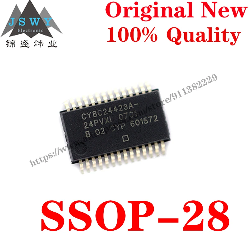 

5~10 PCS CY8C24423A-24PVXI SSOP-28 Semiconductor 8-bit Microcontroller -MCU IC Chip with for module arduino Free Shipping