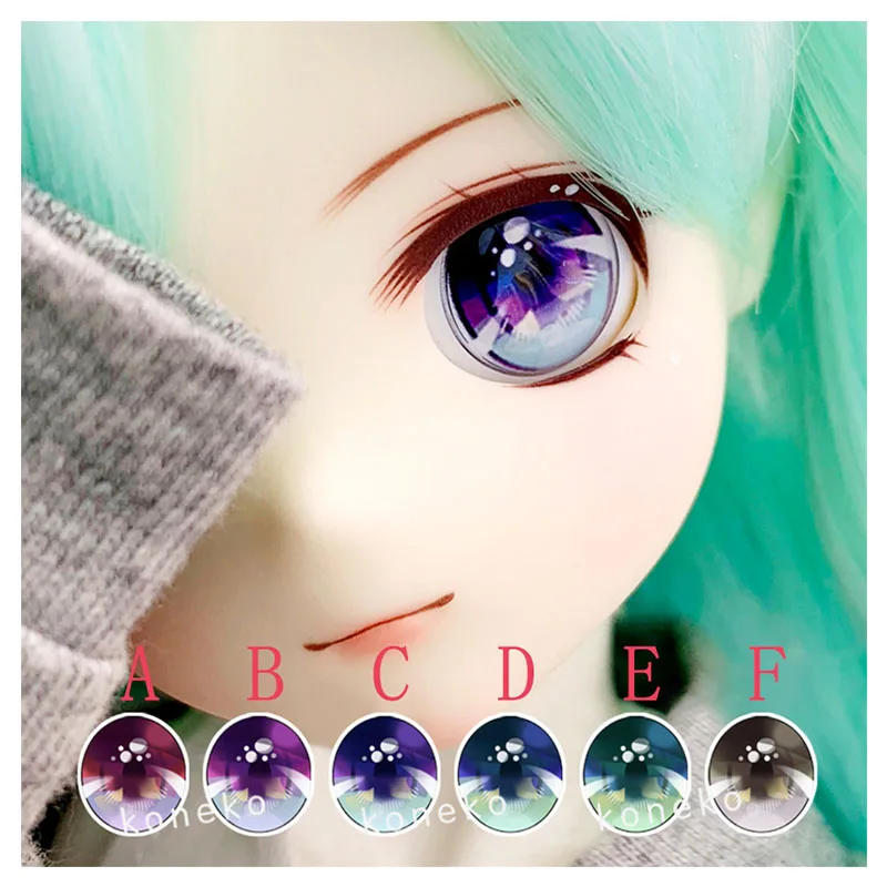 

BJD eyes metallic effect 2D doll eyes 10mm-12m-22mm diameter for 1/8 1/6 1/4 1/3 BJD SD DD doll accessorie with bubble shape eye