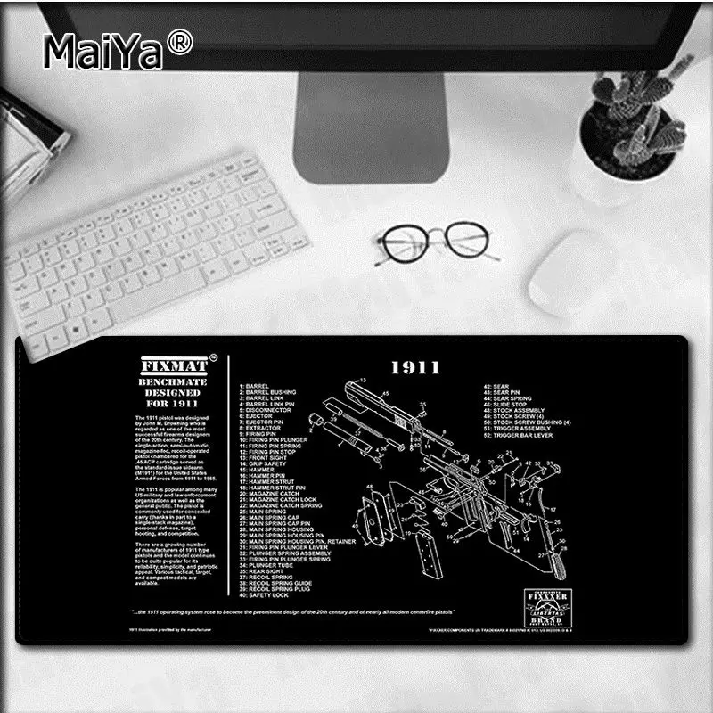 CS GO gun parts m14 AR-15 HK45 AK47 98K Gamer Speed Mice Retail Small Rubber Mousepad Shipping Large Mouse Pad Keyboards Mat