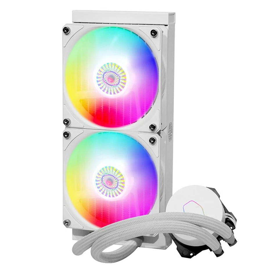 Imagem -04 - Cooler Master-refrigeração Líquida com Controlador Ventilador Cpu Branco Rgb Endereçável 120 mm 5v Ml240l v2 Argb 2014 1200 Am4