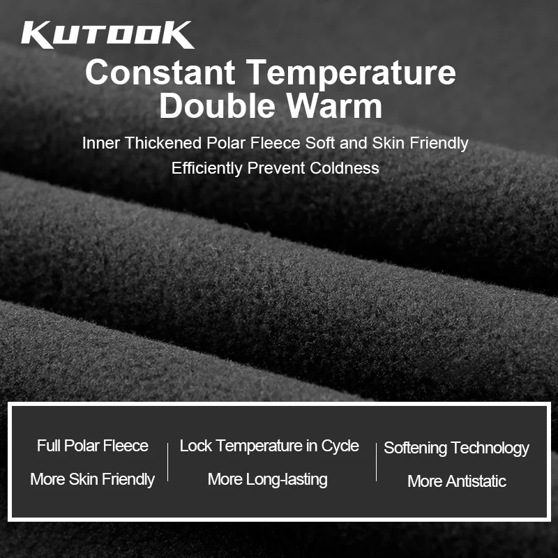KUTOOK Outdoor Softshell Jackets Man Hooded Winter Men\'s Fleece Windbreaker Coat for Thermal Waterproof Camping Hiking Clothing