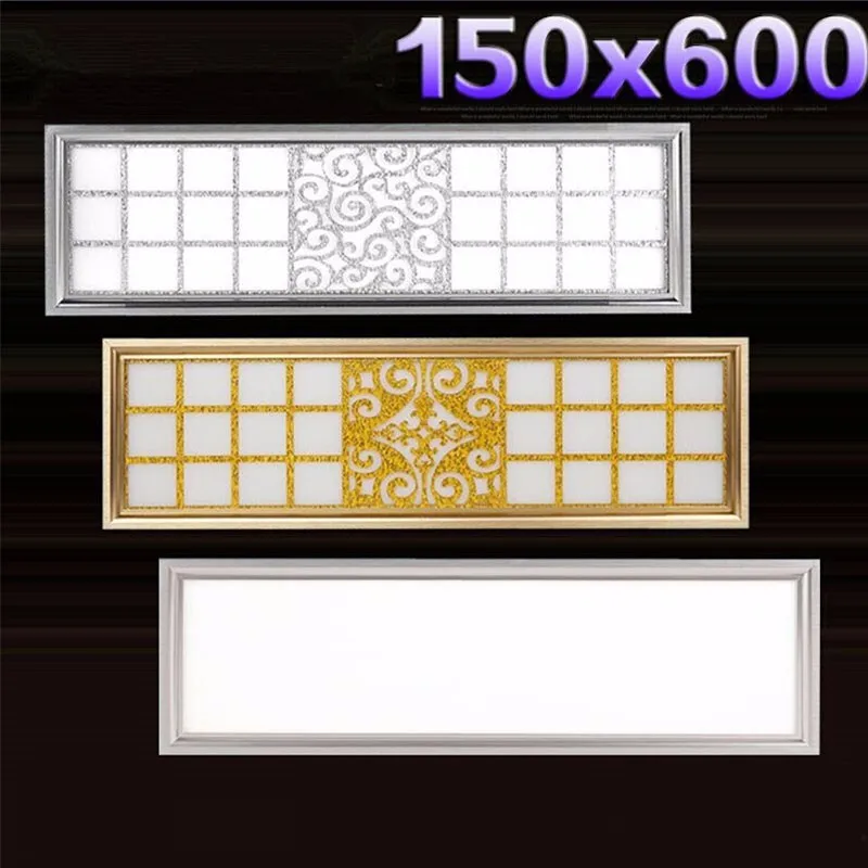 

5pcs/lot 3 Years Warranty 600*150 30W Led Panel Light Lamp Ac85-265v Square LED Ceiling Lights Decor For Home Kitchen