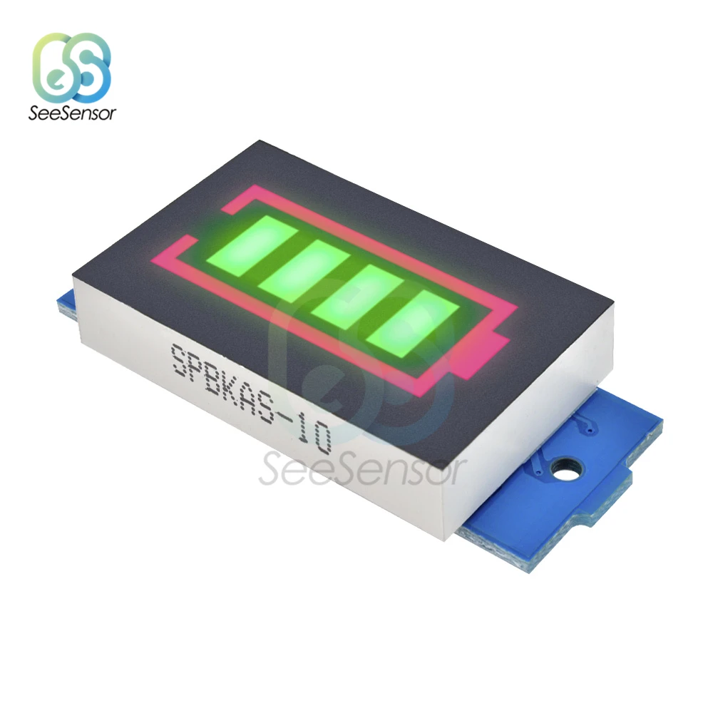 1S 2S 3S serie 4s li-po batteria agli ioni di litio indicatore di capacità modulo Display verde pannello Tester di potenza della batteria