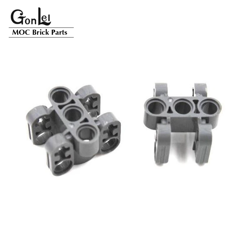 4Pcs/lot High-Tech MOC 61905 Axle and Pin Connector Block 3x3x2 Building Blocks Bricks Parts fit for 40918 61927 DIY Toys Gifts