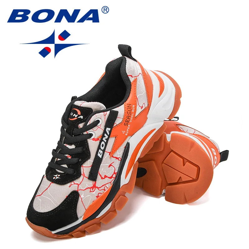 BONA-zapatillas de correr de malla transpirable para mujer, zapatos para caminar al aire libre, zapatillas de deporte de moda, calzado para correr,