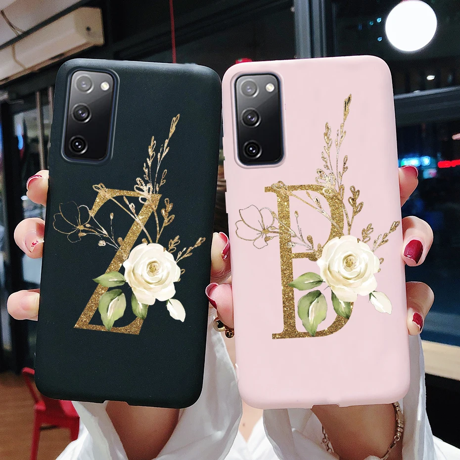 Funda de silicona con letras para Samsung Galaxy, carcasa bonita con letras para Samsung Galaxy S20 FE S20FE, Samsung S20 Fan Edition S20 Lite S 20 FE