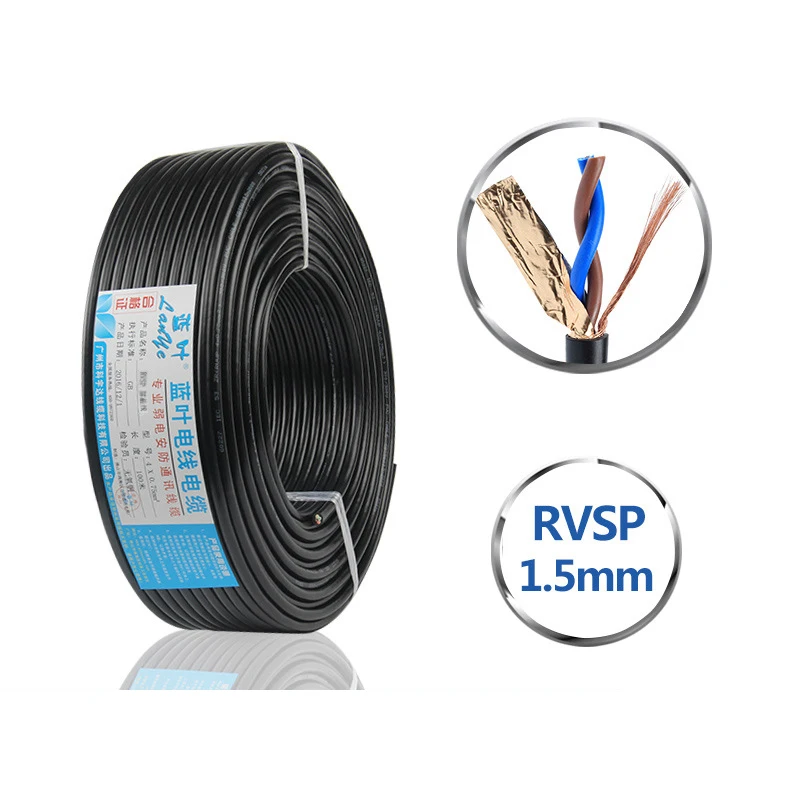 Multi-core Signal Shielded Wire RVSP Copper Core PVC Sheathed Flexible Cable Rvsp Twisted Pair Shield