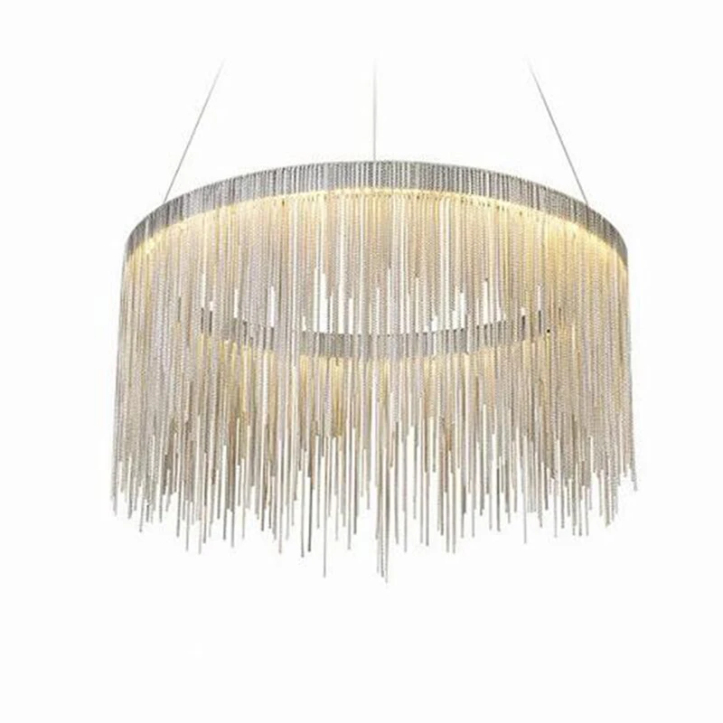 2024 Modern Art Decor Tassel Pendant Lamps Chain Chandelier for Bedroom Living Room Restaurant Lights Winfordo 110V / 220V