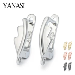 Leaf Shape Earring Findings Ear Clasps Hooks Fittings DIY Woman Jewelry Making Accessories  Earwire Jewelry Supplies Whoolesale