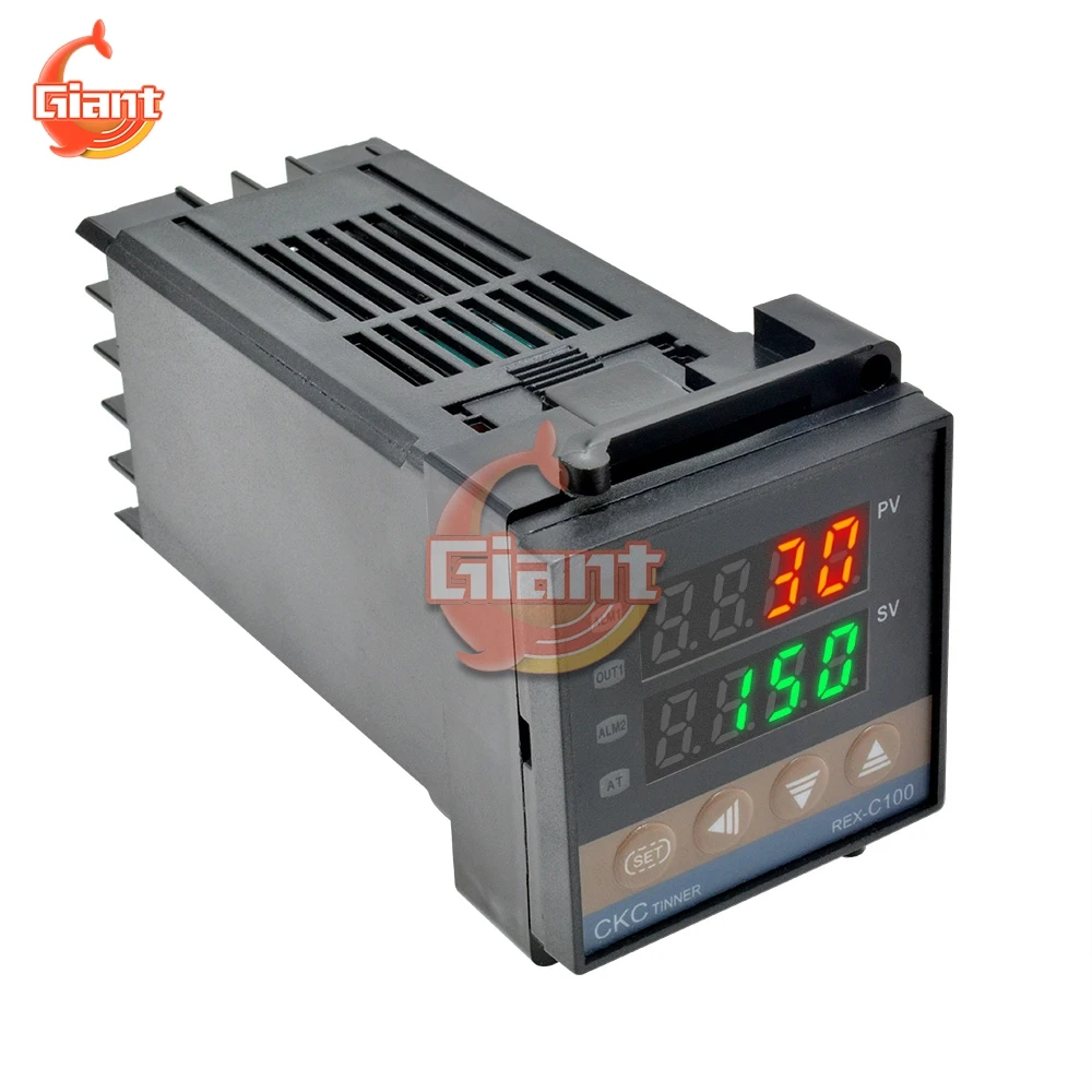 Digital PID Temperature Controller REX-C100  LCD Relay Solid State Thermostat K Thermocouple M*AN V*AN Probe Temp Meter Tester