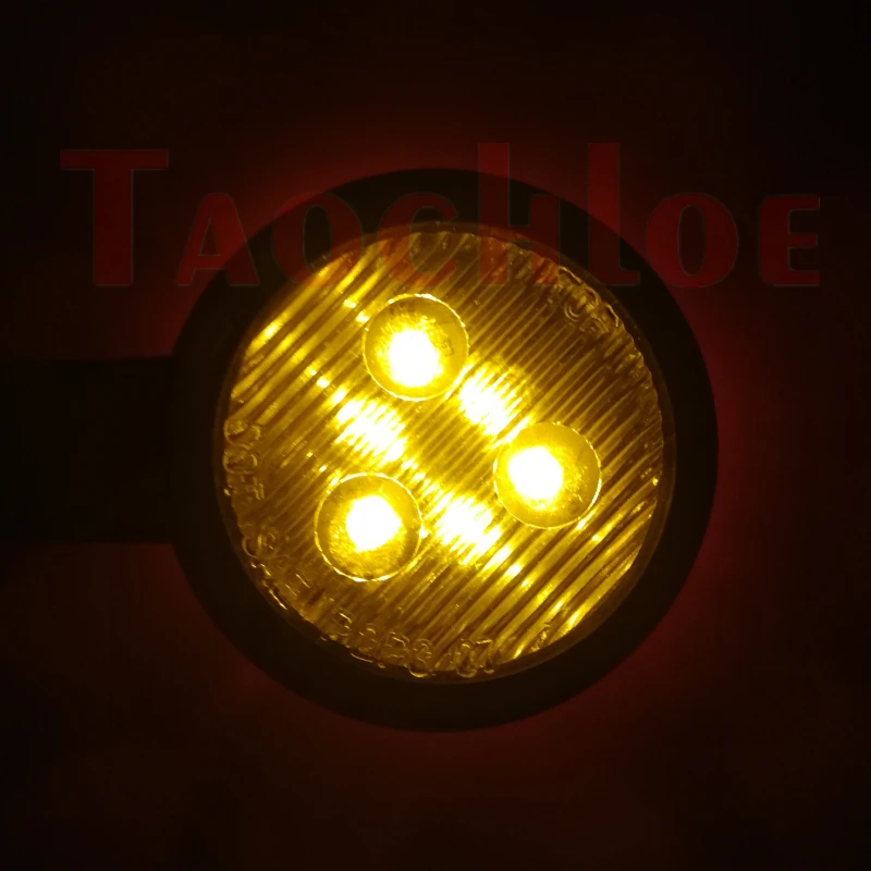 2Pcs LED Position Light Trailer Side Marker Lights 12V 24V Truck Rear Lights Cargo Car Clearance Lamp Red Amber Signal