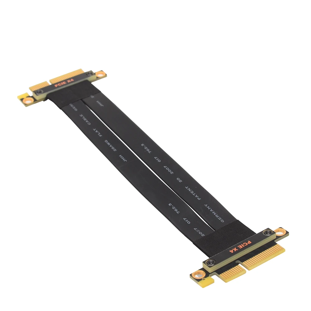 Imagem -02 - Riser Pcie 3.0 x4 Macho para x4 Macho Extensão Jumpers Transmissão de Alta Velocidade tx rx Sinal Direto Riser Extensor Adaptador Pci-e 4x