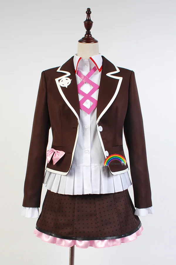 6 Pics Kotoko Utsugi Cosplay Zettai Zetsubo Shojo: Danganronpa Another Episode Kotoko Costume Full Set Uniform Cosplay Costume