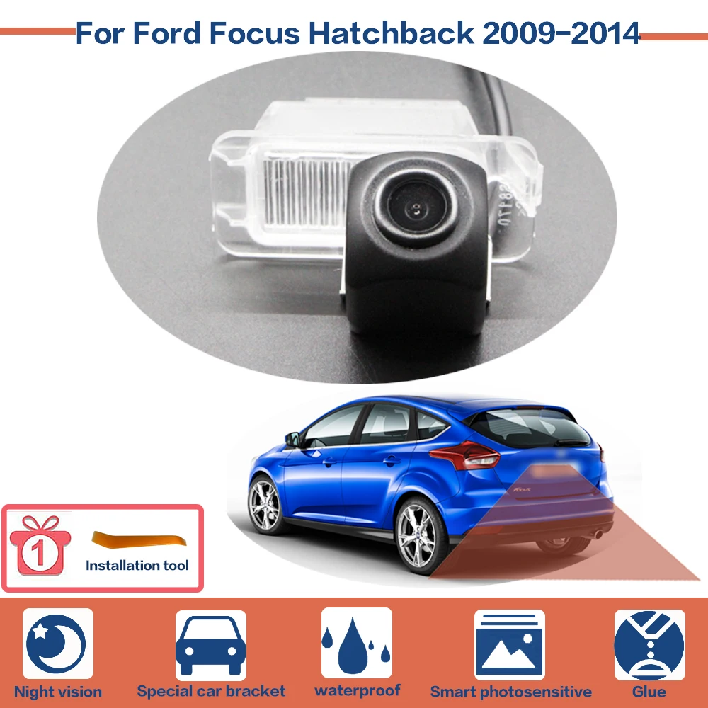 

For Ford Focus Hatchback 2009-2014 Car Vehicle Rearview Camera Backup Review Parking Reversing Cam Rear View Waterproof