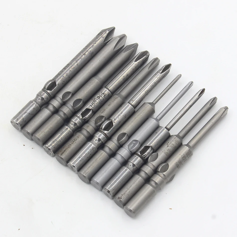 1Pcs 802 Round Shank Magnetic Phillips Cross Screwdriver Bits Electric Screwdriver Head long 60mm