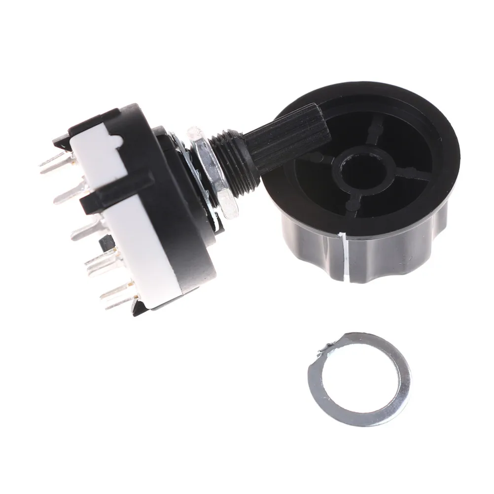 1pc High-quality RS26 1 Pole Position 12 Selectable Band Rotary Channel Selector Switch Single Deck Rotary Switch Band Selector