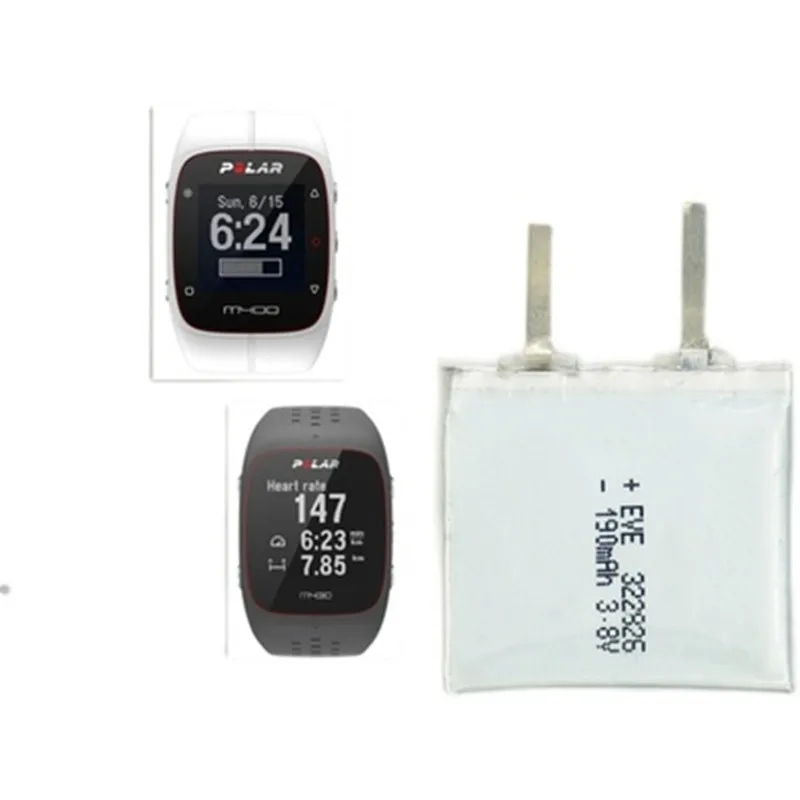 Top Brand 100% New 190mAh Battery for POLAR M430 M400 GPS Sports Watch Batteries + free tools