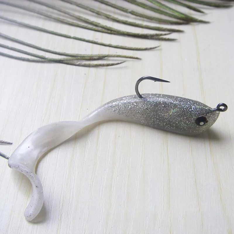1pcs DYGYGYFZ 3D Fishing Lure 10g/10cm Soft Bait Capuchin Shad Worms Bass Pike Minnow Silicon Rubber Fishing Tackle