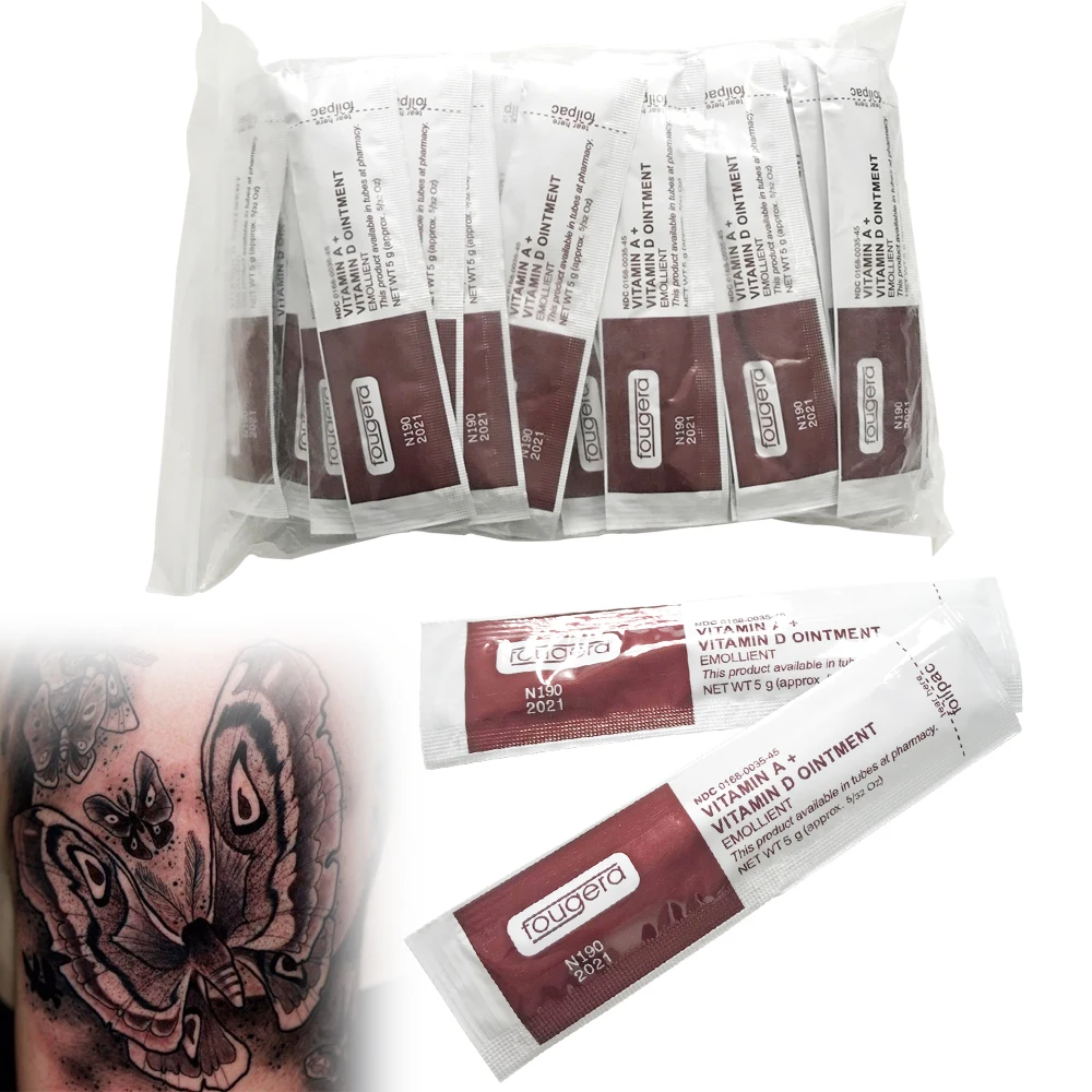 

Fougera Vitamin Ointment A&D Anti Scar Tattoo Aftercare Cream For Tattoo body Permanent Makeup Tattoo Supplies 25/35/50/100Pcs