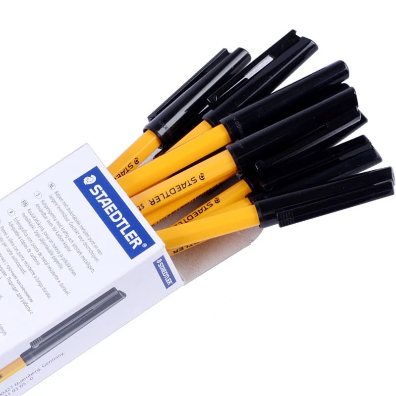 10pcs STAEDTLER Ballpoint Pen 430 F/M Classic Bees Ballpoint Pens Student Office Painting Red Blue Black Ball Pen Writing Pen