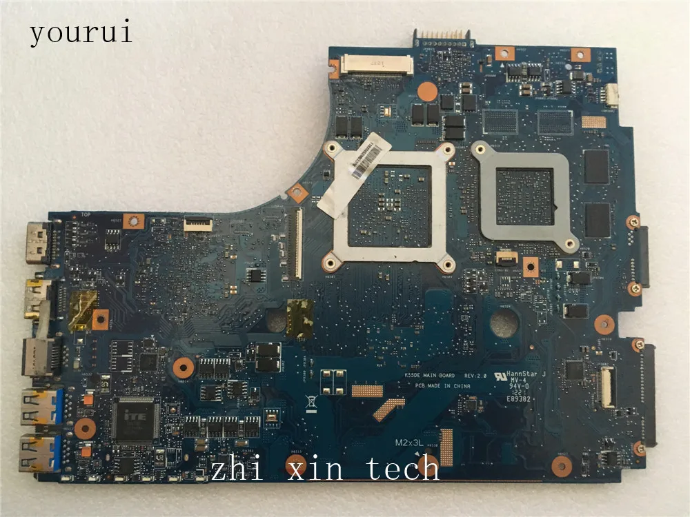 yourui High quality For ASUS K55DE K55DR Laptopmotherboard REV 2.0  100% fully tested