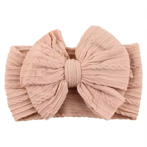 Solid Cable Bow Baby Headband for Child Nylon Layers Headwear Kids Elastic Turban Headwraps Newborn Boys Girls Hair Accessories - Image 13