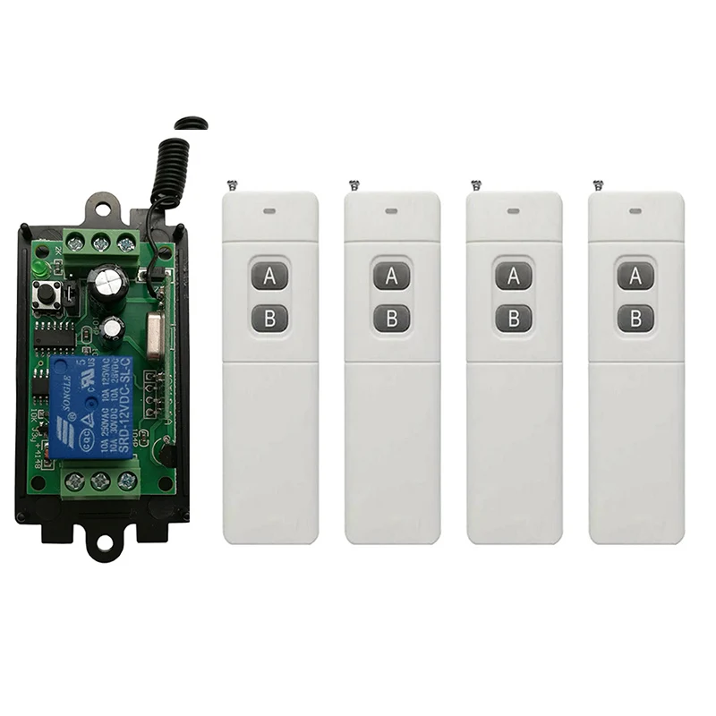 3000M Long Range DC9V 12V 24V 1CH RF Wireless Remote Control Switch System Transmitter+Receiver lamp/Garage Doors/ shutters
