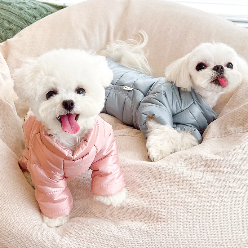 Thicken Warm Dog Jumpsuit Clothes Winter Dog Puppy For Small Dog Costume Overalls Yorkshire Poodle Maltese Jacket Clothing Coat