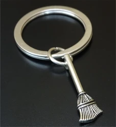 Broom Keychain, Broom Charm, Broom Pendant, Sweeper Keychain, Witch Keychain, Witch Broom Keychain, Halloween Gift