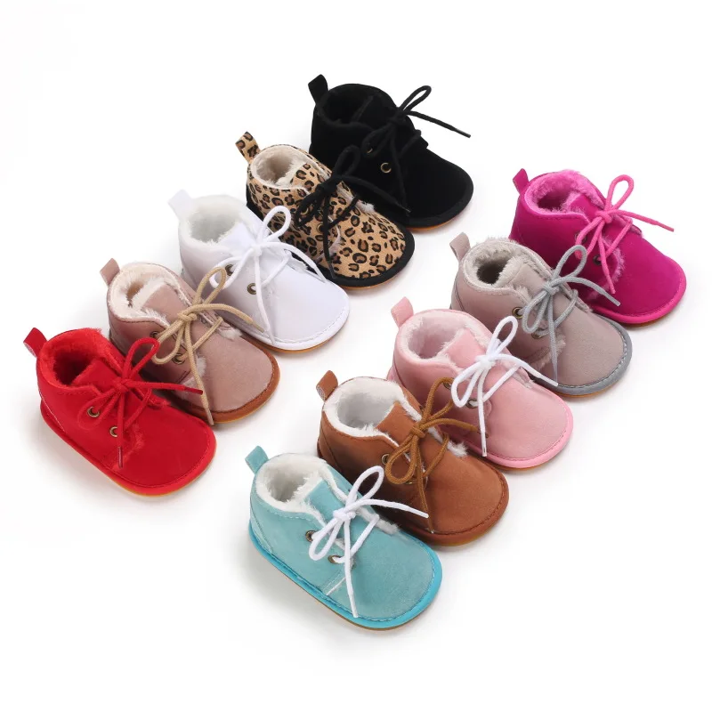 

Newborn Baby Shoes Infant Toddler Boy Snow Baby Booties Shoes Comfort Winter Warm Cotton First Walkers Anti-slip Baby Sneaker