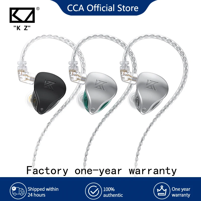 KZ AST Wired HIFI Earphones Bass Hanging In Ear Monitor Balanced Headset IEM Noise Cancelling Earbuds For ZAX ZSX Gamer Sport