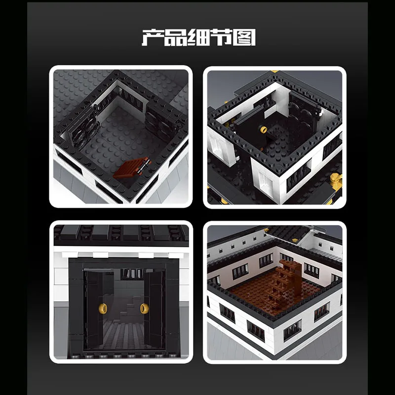 In Stock Movie Series Architecture City Street The Japanese Himeji Castl Model Building Blocks Compatible Bricks Kids Toys