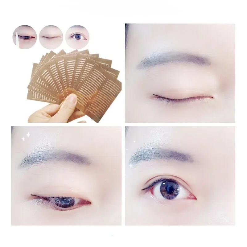 double eyelid Sticker Eye Olive Mesh Invisible Adhesive kinesio tape for face eyeliner lift Makeup Tapes face Glue for scotch