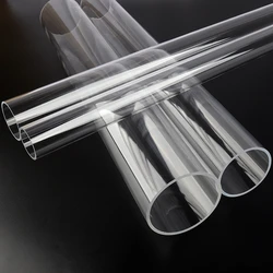 1pc 50cm Length O.D 50-110mm Acrylic Clear Pipe Fish Tank Aquarium Supplies Hydroponics Watering Garden Plexiglass Tube Cannula