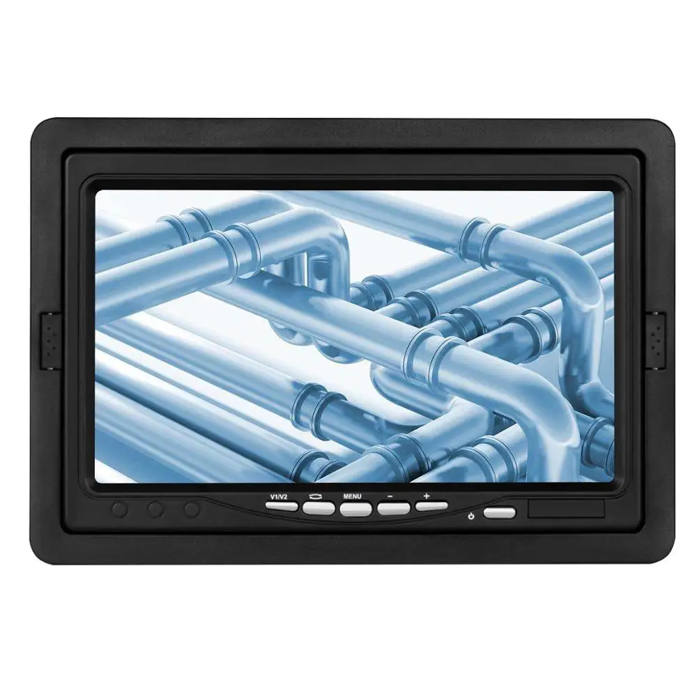 25mm 7inch LCD Waterproof Pipe Sewer Duct Endoscope Inspection Camera System With DVR Video Recording Function & Keyboard Input